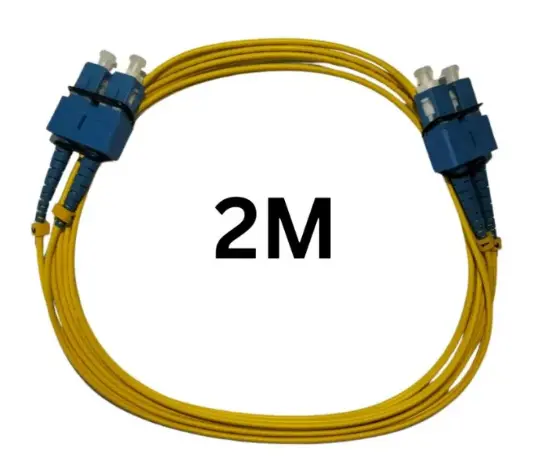 FIBER PATCH CORD, SC-SC, 2MTR, 2MM, SM9 DX OFNP