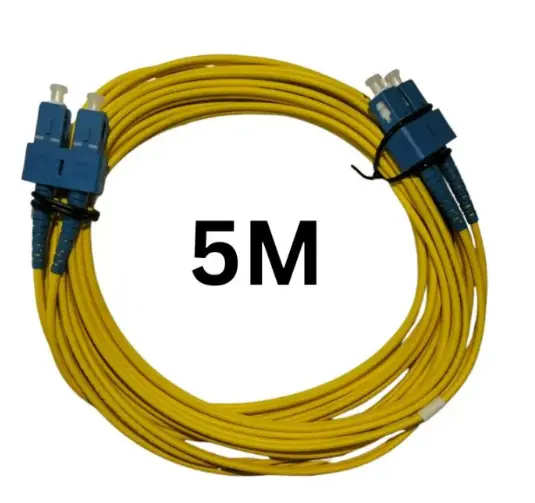 FIBER PATCH CORD, SC-SC, 5MTR, 3MM, SM9 DX OFNP